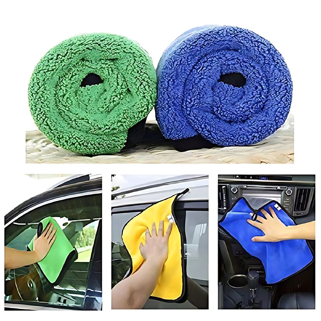 BENKO Micro Fiber Double Layered Clothes with 400GSM Pack of 4 Size 40CM*30CM - Image 4